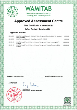 Safety Advisory Services UK.